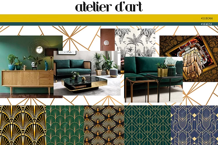 Planche d'ambiance du site Atelier d'Art - Kyōru Agence web créative